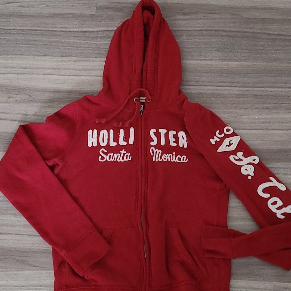 Hollister red hoodie